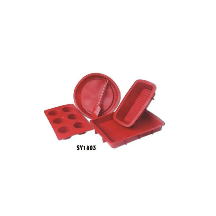 5 unidades de assadeiras de silicone